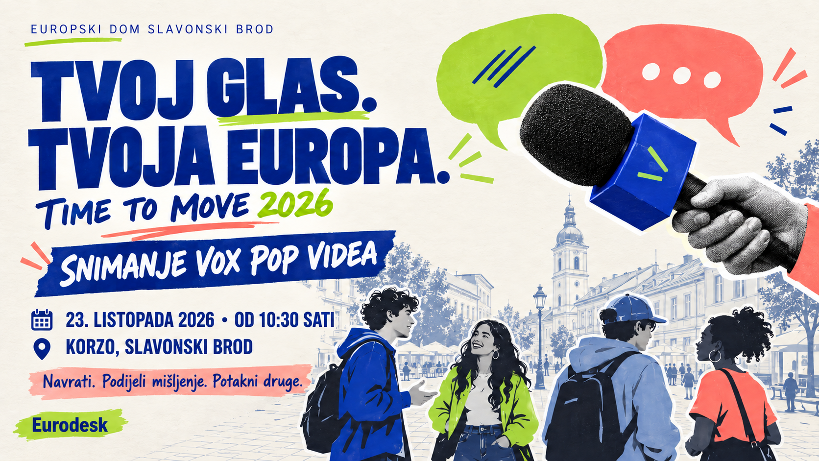 Time to Move na Korzu: pridruži se snimanju vox pop videa!